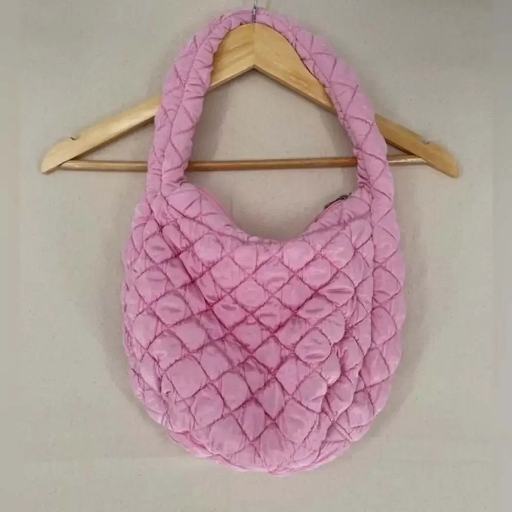Puff Bag in Baby Pink FRANKIES BIKINIS